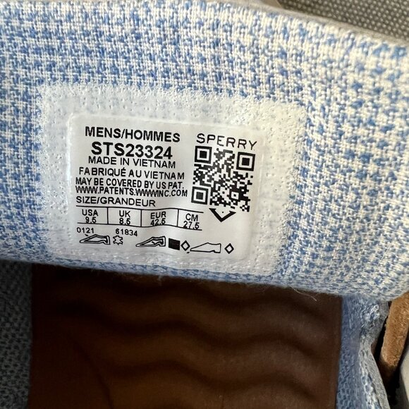 Sperry Bahama Plushwave Boat Shoes in Light Gray Leather, Men's 9.5 - Picture 6 of 8